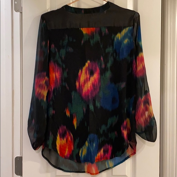 Anthropologie TINY Sheer Floral Blouse M - Picture 3 of 3